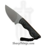 Cave Blades - CBSamDP1023b - Samaritan - Fixed Blade Knife - 154CM Satin Drop Point - Micarta - Gray Green