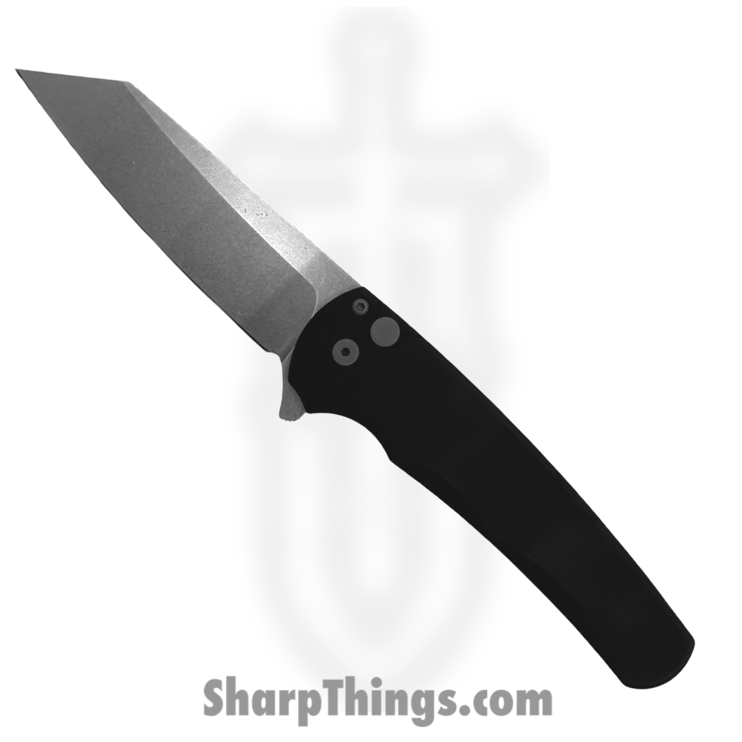 dddbbd56-05af-4612-9d50-a8e5ebc9b099_5401_1-scaled-1.png ProTech - 5401 - Malibu - Folding Knife - CPM MagnaCut Stonewash Reverse Tanto - 6061-T6 Aluminum - Black - Image 1