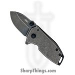 CRKT - CR2485K - Squid Compact - Assisted Open Knife - 8Cr13MoV Blackwash Spear Point - Stainless Steel - Black