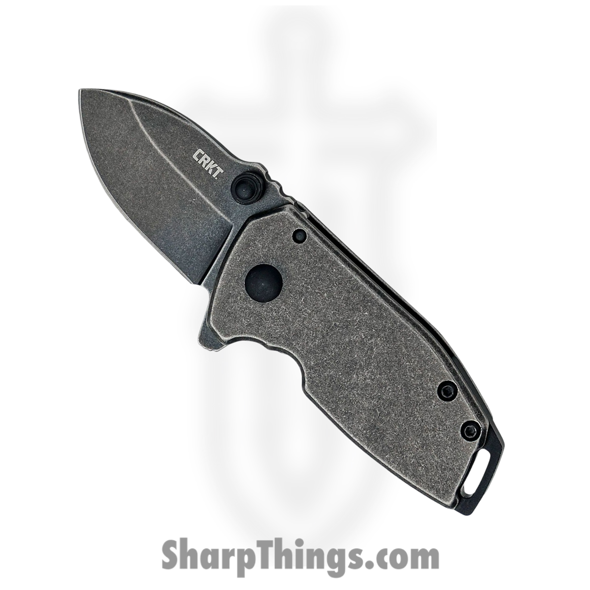 de91cffb-adbf-4a6e-8c8a-b22b9076d735_CR2485K_1.jpg CRKT - CR2485K - Squid Compact - Assisted Open Knife - 8Cr13MoV Blackwash Spear Point - Stainless Steel - Black - Image 1