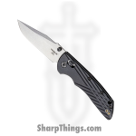 Hogue Knives - HO24379 - Deka - Folding Knife - CPM-Magnacut Stonewash Clip Point - Polymer Scales - Black