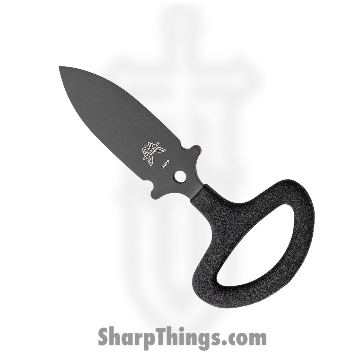 e0ecde47-2475-40a1-b94a-6a39e8b8a58d_175BK_1.jpg Benchmade - 175BK - CBK - Fixed Blade Knife - 440C SS Coated Dagger - Skeletonized - Black - Image 1