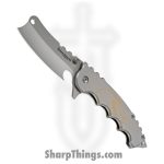 Boker Magnum - BOM01RY217 - Mortem - Folding Knife - 440A SS Satin - Stainless Steel - Gray