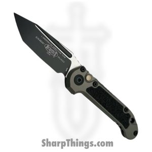 Microtech - 1136-1NC - L.U.D.T. Gen III - Automatic Knife - M390MK Coated Tanto - 6061-T6 Aluminum with Grip Tape Inlay - Natural