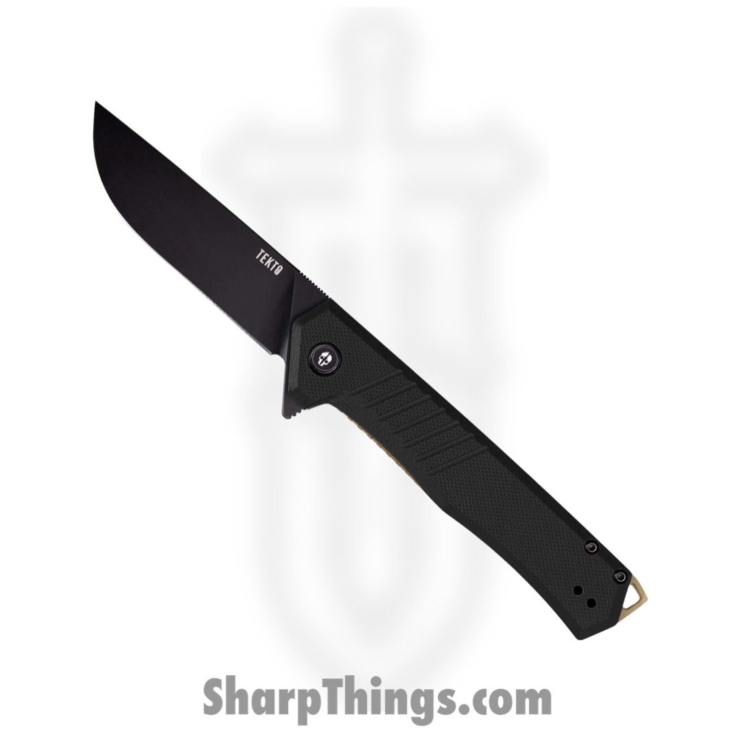 e10e8fdd-8449-4a3b-bc60-3dfc92cda086_TKF1ABKG1BZ_1.jpg Tekto - TKF1ABKG1BZ - F1 Alpha - Folding Knife - D2 Coated Drop Point - G10 - Black Bronze - Image 1
