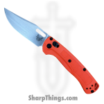 Benchmade - 15533 - Mini Taggedout - Folding Knife - CPM 154 Stonewash Clip Point - Grivory - Orange