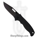 Demko Knives - DEMAD205F15B - AD 20.5 - Folding Knife - D2 Coated Clip Point - Grivory - Black