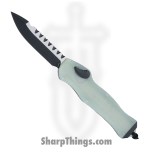Heretic Knives - H007-10A- Hydra - Hydra - OTF Auto - Elmax Coated Dagger - Aluminum G10 - Black Jade