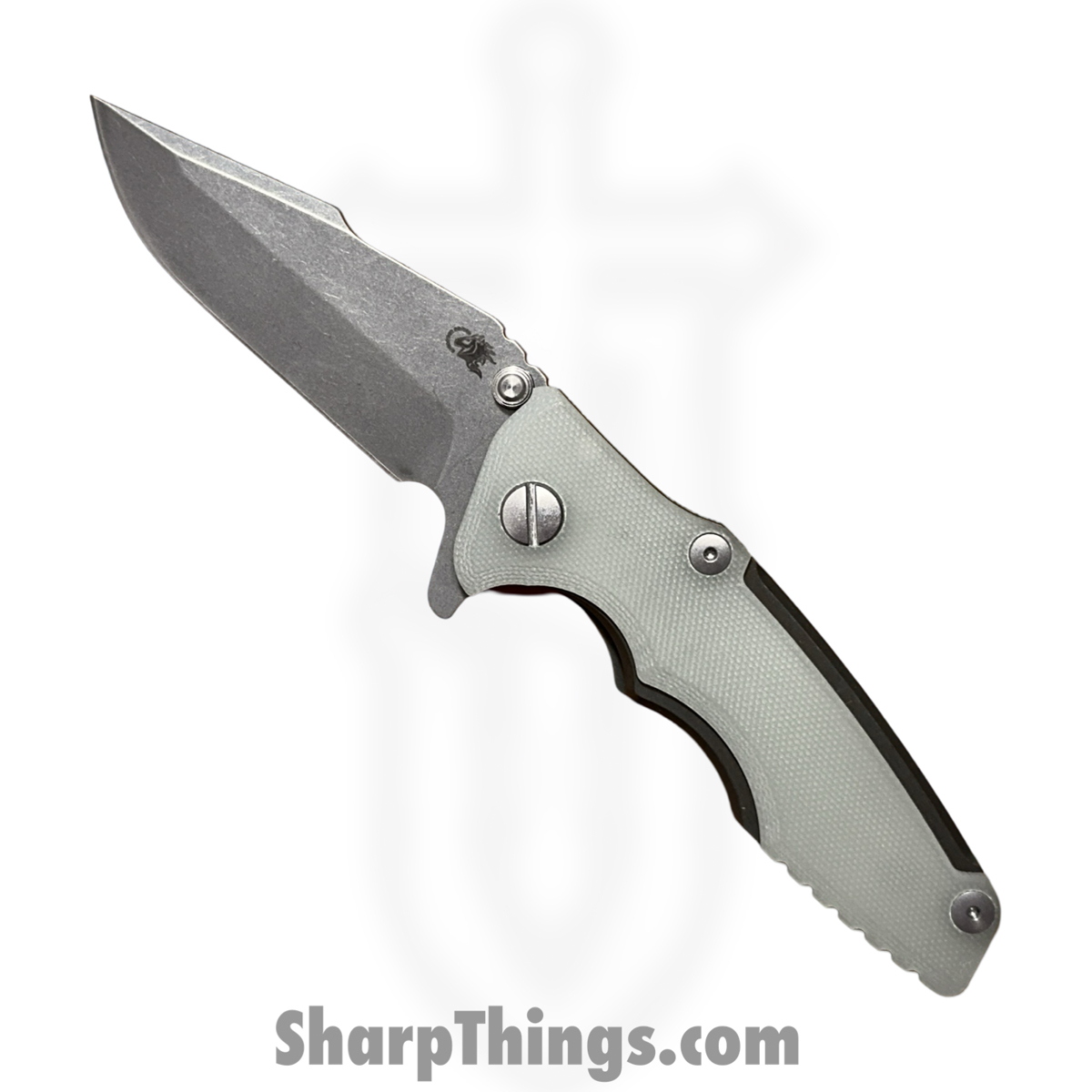 e19c845f-d151-455d-924b-4f14177460e3_RHK-112624A_1.jpg Hinderer - RHK-112624A - Eklipse 3.0 - Folding Knife - 20CV Stonewash Spanto - G10 - Green - Image 1