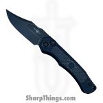 Heretic Knives - H002-6A-GLO/CF - Wraith V4 - Automatic Knife - CPM MagnaCut DLC Bowie - Aluminum - Black