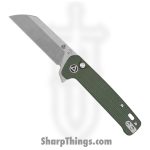 QSP - QS130BLC1 - Penguin - Folding Knife - 14C28N Stonewash Sheepsfoot - Micarta - Green
