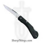 Case Cutlery - CA00253 - Mini Blackhorn - Folding Knife - Tru-Sharp™ Stainless Natural Drop Point - Synthetic - Black
