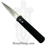 ProTech - 921-MOP - Godfather - Automatic Knife - 154CM Satin Spear Point - 6061-T6 Aluminum - Black