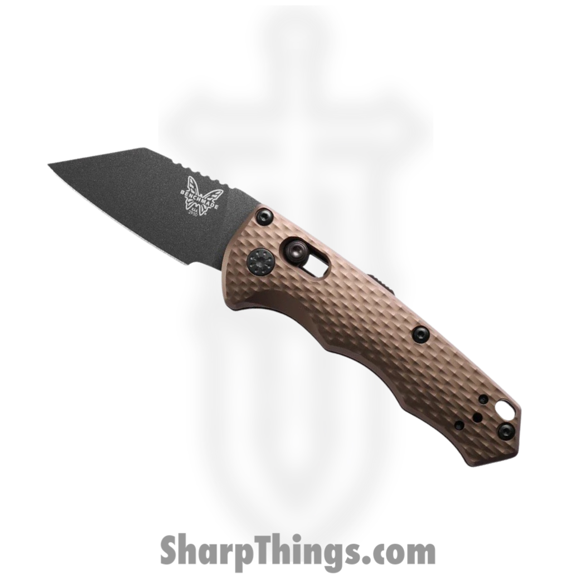 e28ab29a-d70b-4c04-8ee8-369ff2f2b1c6_2950BK-1_1.jpg Benchmade - 2950BK-1 - Partial Immunity - Automatic Knife - CPM-M4 Coated Wharncliffe - 6061-T6 Aluminum - FDE - Image 1