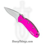 Kershaw - 1600PINK - Chive - Folding Knife - 420HC Bead Blasted Drop Point - 6061 T6 Aluminum - Pink