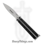 Bradley - BCC900 - Kimura - Balisong - 154CM Blasted Spear Point - Steel G10 - Black