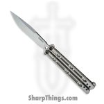 Kershaw - 5150 - Lucha - Balisong - 14C28N Stonewash Drop Point - Stainless Steel - Silver