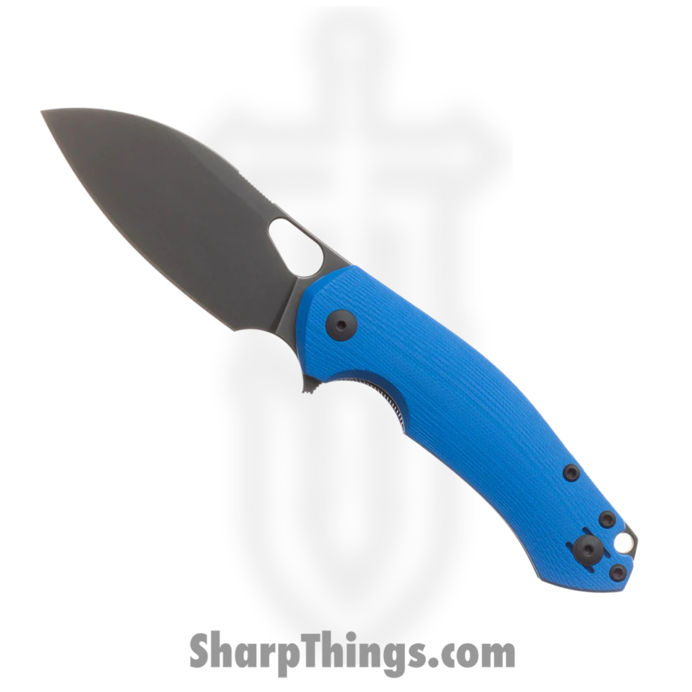e3218086-7f27-4c30-8de4-eb2a31d1d669_BIBLIO-XL-BLUE-G10_1.jpg GiantMouse - BIBLIO-XL-BLUE-G10 - Biblio XL - Folding Knife - Vanadis Coated Sheepsfoot - G10 - Blue - Image 1