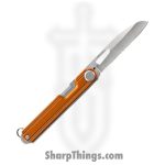 Gerber - G1724 - Armbar Slim Cut - Folding Knife - Stainless Steel Stonewash Sheepsfoot - Aluminum - Orange
