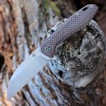 QSP - QS118-A2 - Pelican - Folding Knife - S35VN Two Tone Wharncliffe - Micarta - Brown