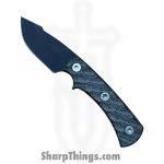 Half Face Blades - HFBBUTBKG101 - Buteo - Fixed Blade Knife - S45VN Armor Black Cerakote - G10 - Black