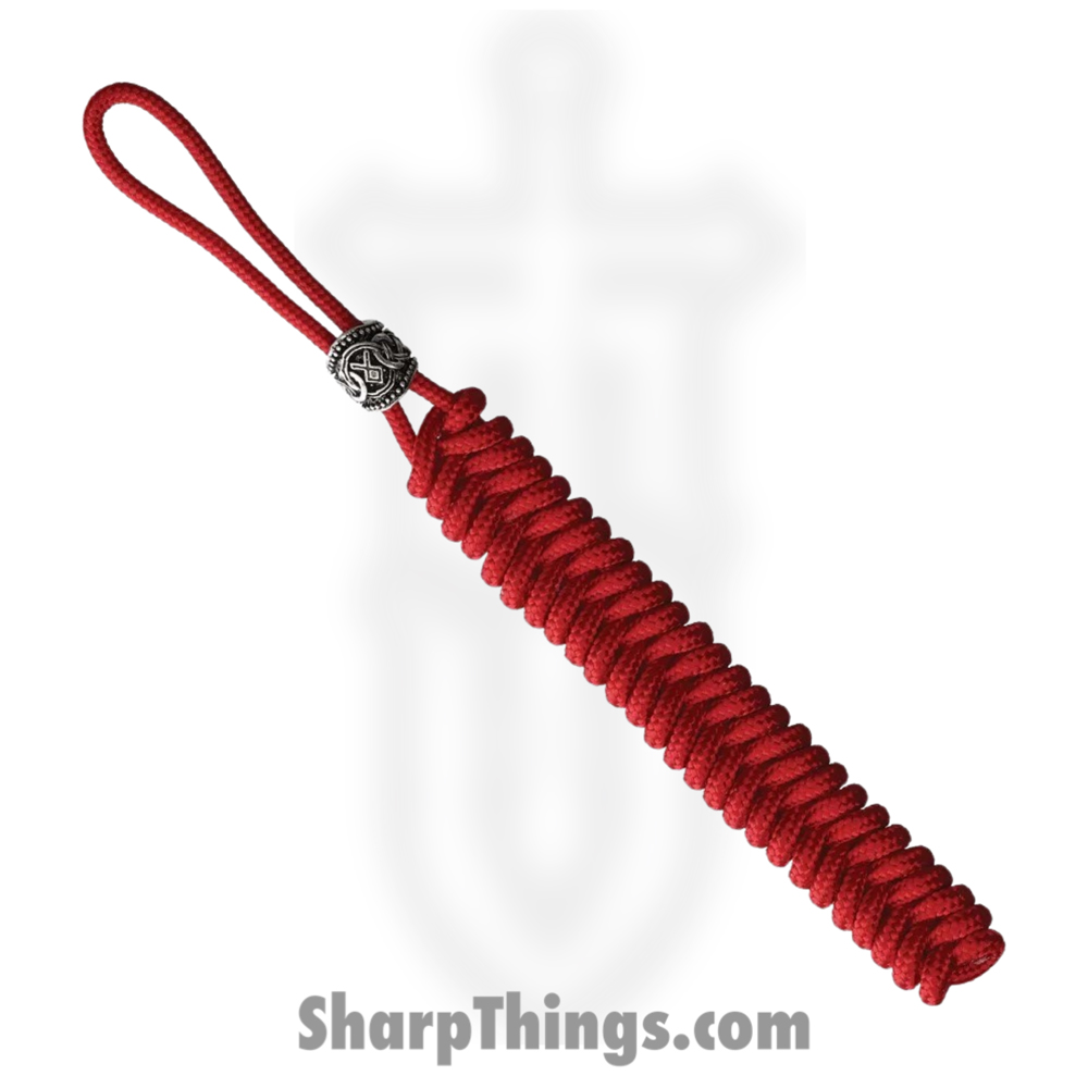 e48b4449-fd13-4965-bfdd-3616aede374e_CT1042_1.jpg Coeburn Tool - CT1042 - Lanyard With Viking Bead - Red - Image 1