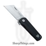 Finch Knife Co. - FKRT001 - Runtly - Folding Knife - 154CM Two Tone Reverse Tanto - G10 - Black