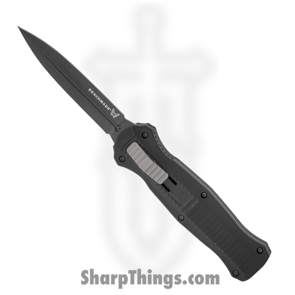e55f40fb-900e-4d96-b3f6-f5df632f2c84_3300BK_1.jpg Benchmade - 3300BK - Infidel Tactical - OTF Auto - D2 Coated Dagger - 6061-T6 Aluminum - Black - Image 1