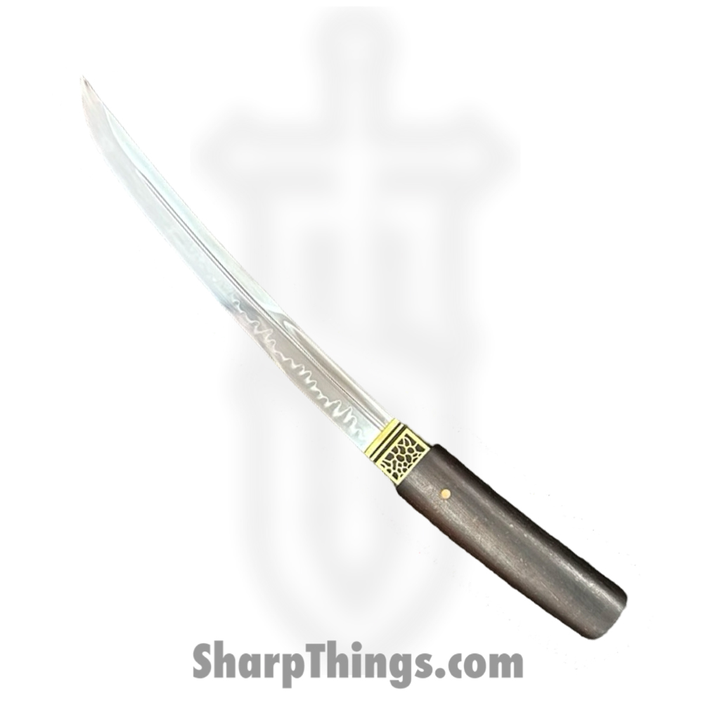 e569d929-0a31-492e-8ab7-d344c03ef879_HANYING0125_1.jpg SBC - HANYING0125 - Han Ying Samurai - Fixed Blade Knife - T10 HC Polished Tanto - Chicken Wing Wood - Brown - Image 1