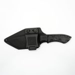T.Kell Knives - TRidgeBlkGG - Taylors Ridge - Fixed Blade Knife - 80CRV2 Nickle Boron Coated Drop Point - G10 - Black Standard Grenade Grip