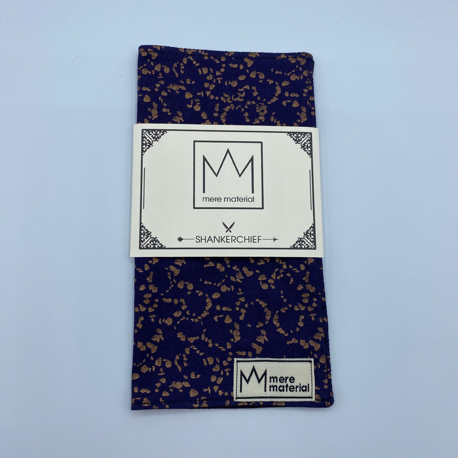 e5dd62e0-d508-4e1d-be65-b0bf95674897_MM003_1.jpg Mere Material Shankerchief - MM003 - Handmade Handkerchief - Golden Royalty - Image 1