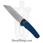 ProTech - 5401-Blue - Malibu - Folding Knife - CPM MagnaCut Stonewash Reverse Tanto - Aluminum - Blue