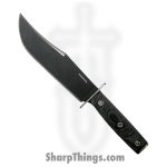 Condor Tool & Knife - CTK180675 - Operator Bowie - Fixed Blade Knife - 1075 HC Coated Clip Point - Micarta - Black Gray