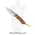 Condor Tool & Knife - CTK1164254C - Native Hunter - Fixed Blade Knife - 440C Satin Clip Point - Walnut - Brown