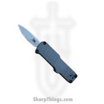 Hogue Knives - 54032 - HK Micro Incursion - OTF Auto - 154CM Stonewash Clip Point - 6061-T6 Aluminum - Grey