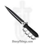 United Cutlery - UC3381 - M48 Liberator Trench Knife - Fixed Blade Knife - 2Cr13 Two Tone Black Satin Dagger - FRN - Black