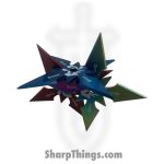 Razor Tactical - RT-8038-3 - 4 Point Throwing Star Set of 3 - Fixed Blade Knife - Stainless - Stainless - Multi