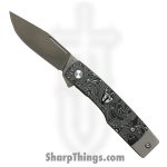 Finch Knife Co. - LK201 - Lucky 13 - Folding Knife - 154CM Satin Sheepsfoot - Cocobolo - Brown