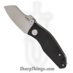 Kubey - KUB337A - Monsterdog - Folding Knife - 14C28N Blasted Modified Sheepsfoot - G10 - Black