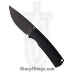 Petrified Fish - PFKP01FDW - Beluga - Fixed Blade Knife - Bohler K110 Coated Drop Point - G10 - Black