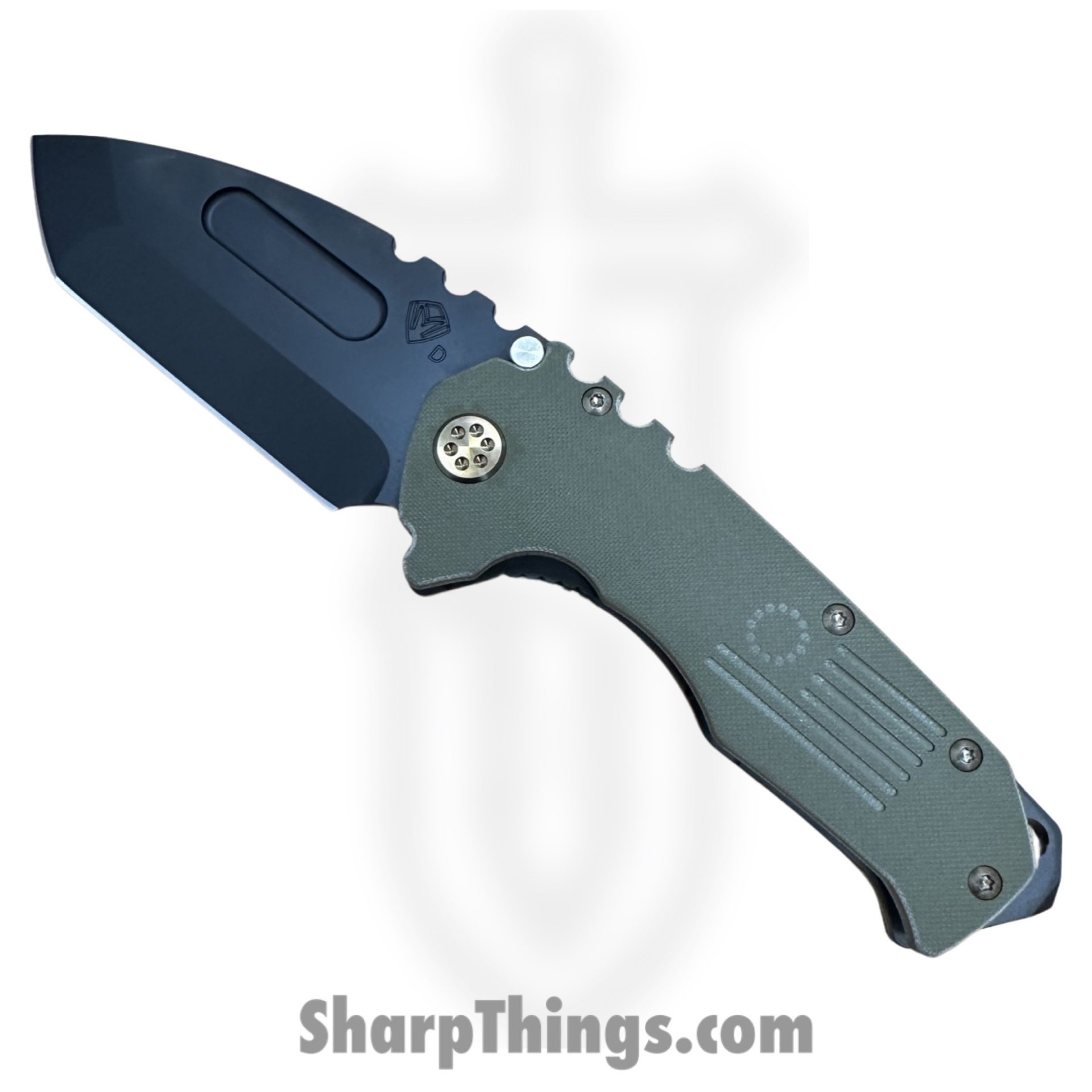 e7b94554-50b1-4bb3-be89-85bd06528a00_MKM30DPT-1010-T1CP-BP_1.jpeg Medford Knife and Tool - MKM30DPT-1010-T1CP-BP - Scout M/P - Folding Knife - D2 Coated Tanto - G-10 - OD Green - Image 1