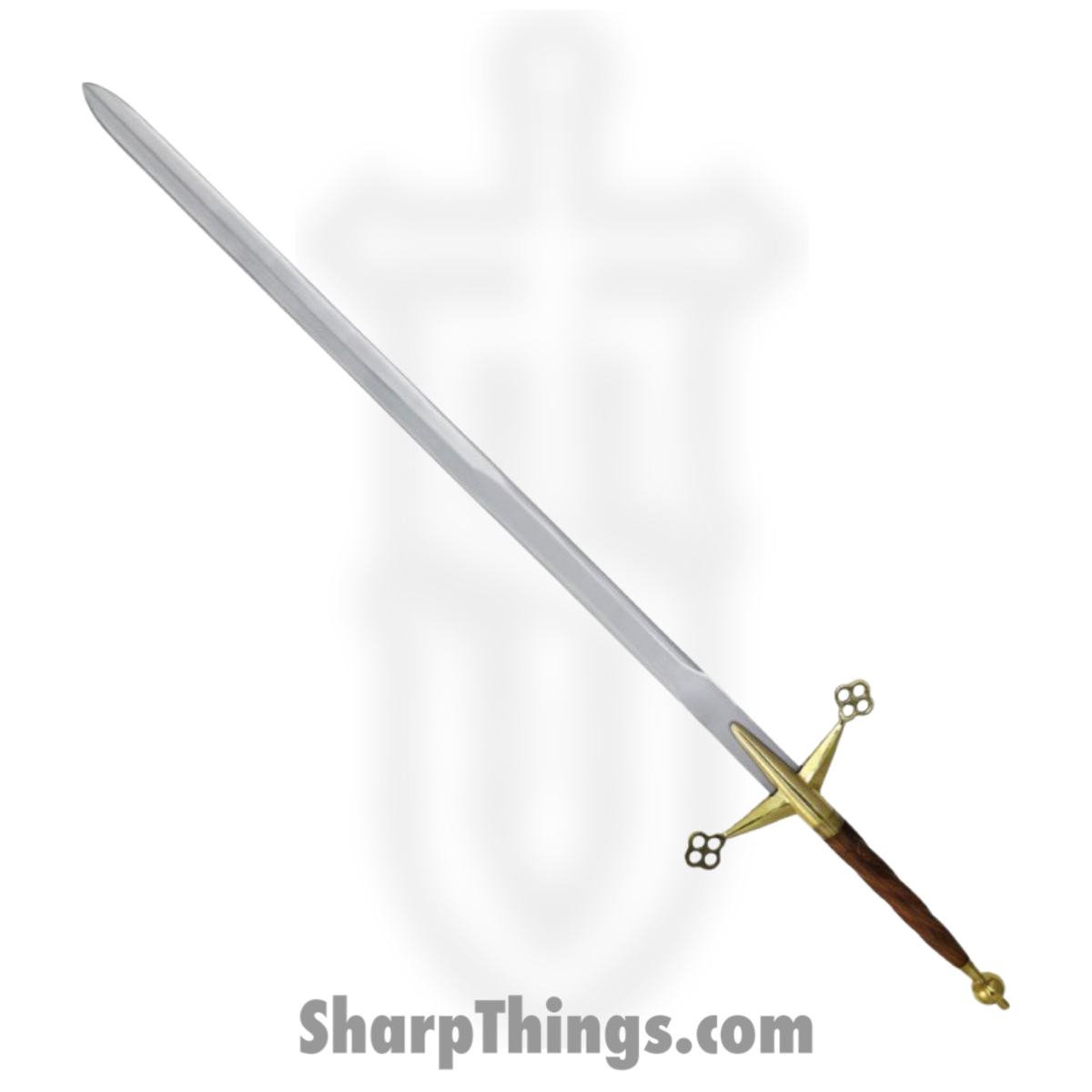 e7d5ac75-985b-469d-8258-0ee2d5d35d1d_FXSN612_1.jpg Factory X - FXSN612 - Twisted Hilt Claymore - Fixed Blade Knife - Carbon Steel Polished - Wood - Brown - Image 1
