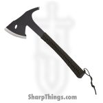 Condor Tool & Knife - CTK180936 - Sentinel Axe - Fixed Blade Knife - 1075 HC Coated - Paracord Wrapped - Black OD Green