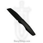 Vero Engineering - V-VAMFL-BB$-FK-0228-S - Axon Mini Frame Lock - Folding Knife - Blackwash M390 Sheepsfoot - Titanium - Blackwash