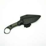 T.Kell Knives - NgtStlkWDGG - Nightstalker - Fixed Blade Knife - 1095 Nickle Boron Coated Clip Point - G10 - Woodland Premium Grenade Grip