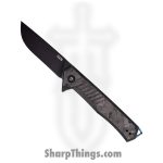 Tekto - TKF1AFGCBBL - F1 Alpha - Folding Knife - D2 Coated Drop Point - Carbon Fiber - Black Blue