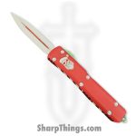 Microtech - 122-1CMAS - Ultratech Candycane - OTF Auto - 122-1CMAS Ultratech Candycane OTF Auto - 6061-T6 Aliminum - Red/Green/White