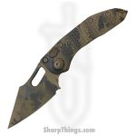 Microtech - 169-1CCS - Stitch Signature Series - Automatic Knife - M390 Coated Clip Point - 6061-T6 Aluminum - Coyote Camo