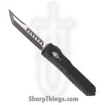 Microtech - 119-1TS - Ultratech Signature Series - OTF Auto - M390 Two Tone Hellhound - 6061-T6 Aluminum - Black