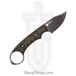 T.Kell Knives - NgtShdCPODGG - Nightshade Clip Point - Fixed Blade Knife - 80CRV2 Nickle Boron Coated Clip Point - G10 - OD Green Grenade Grip